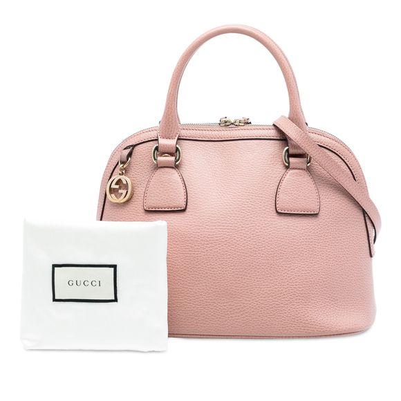 Pre-Loved Gucci Small Dollar Calfskin GG Charm Dome Satchel - Picture 8 of 8